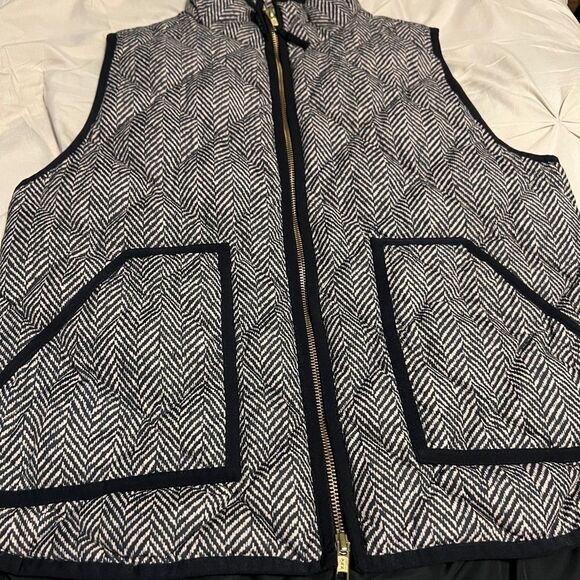 J. Crew Black and White Patterned Vest - Picture 1 of 4